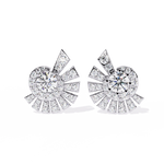 Load image into Gallery viewer, Diamond Halo Earrings rajgemss
