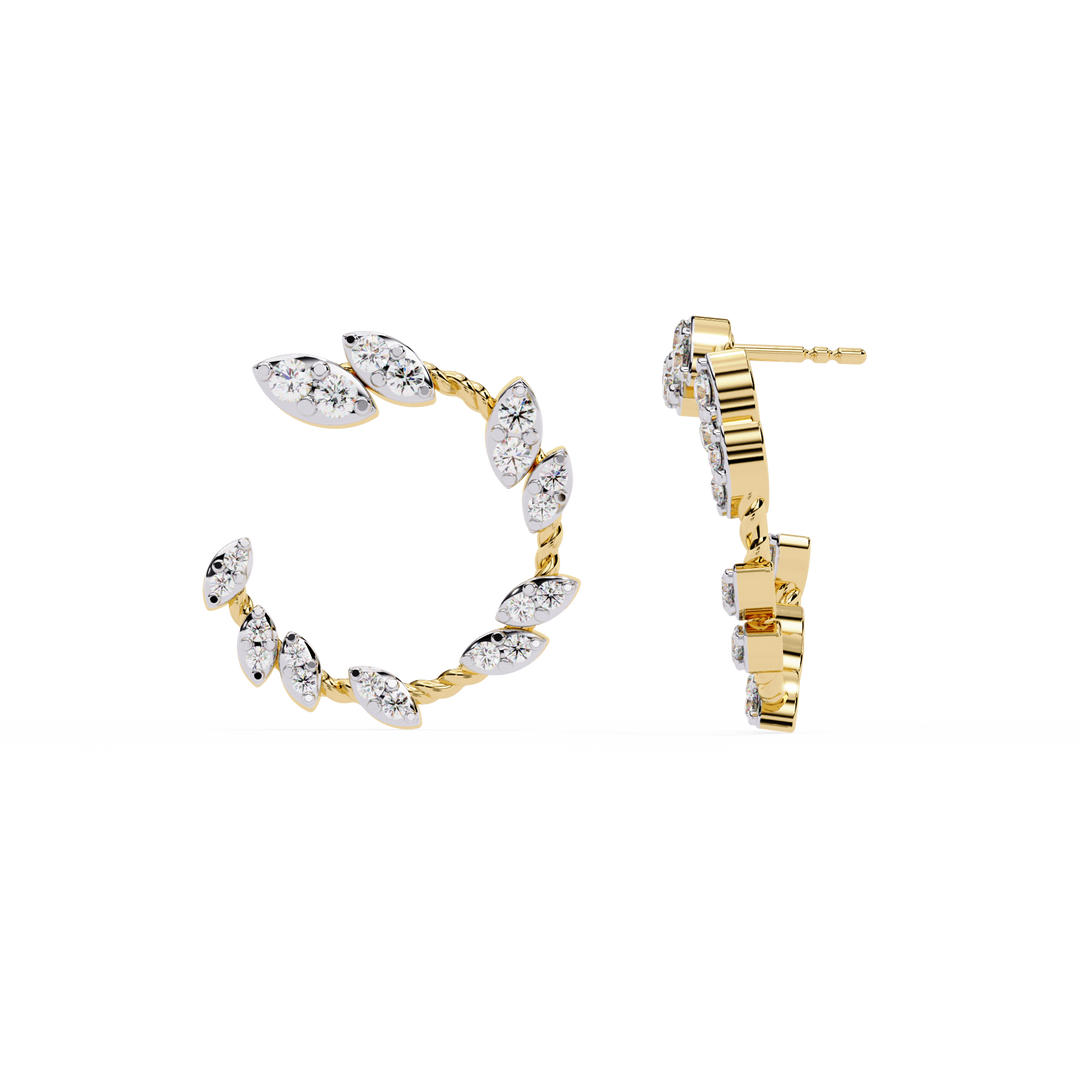 Blooming Marquise Shape Earrings rajgemss