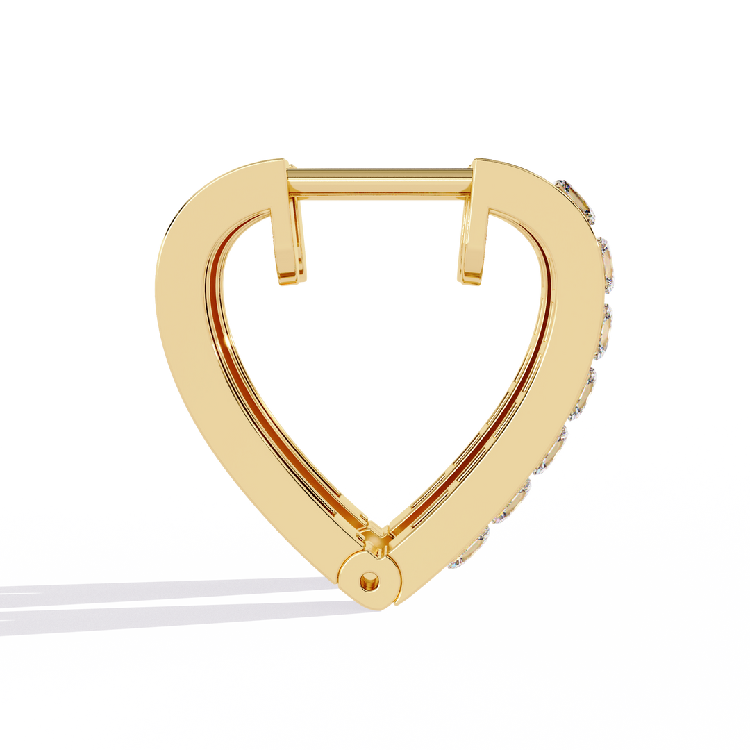 Princess Cut Diamond Hoop Earrings Raj Gems