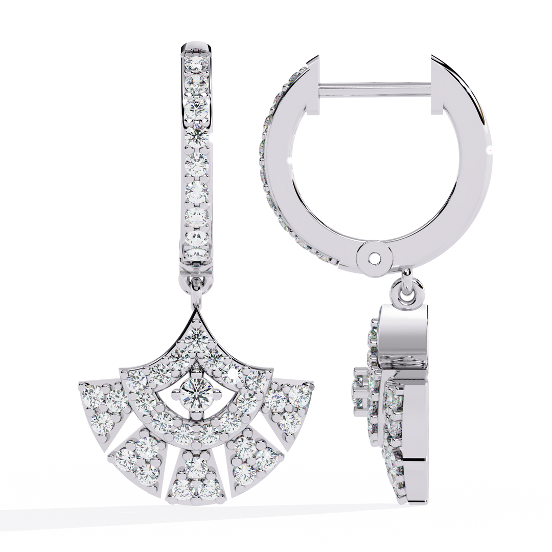 Ornate sunburst earrings Raj Gems