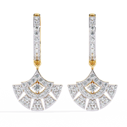 Ornate sunburst earrings Raj Gems