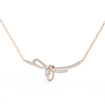 Load image into Gallery viewer, Diamond Bow Necklace Raj Gems
