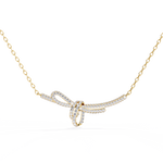 Load image into Gallery viewer, Diamond Bow Necklace Raj Gems
