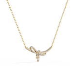 Load image into Gallery viewer, Diamond Bow Necklace Raj Gems
