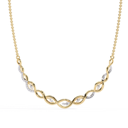 Diamond Infinity Chain Necklace Raj Gems