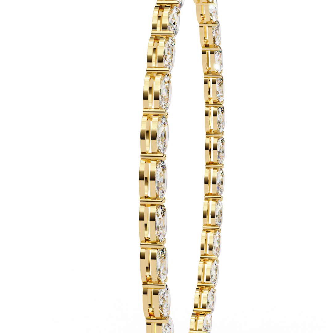 Graduated oval cut necklace Raj Gems