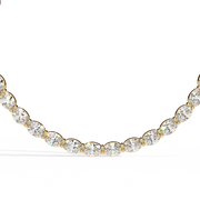 Graduated oval cut necklace Raj Gems
