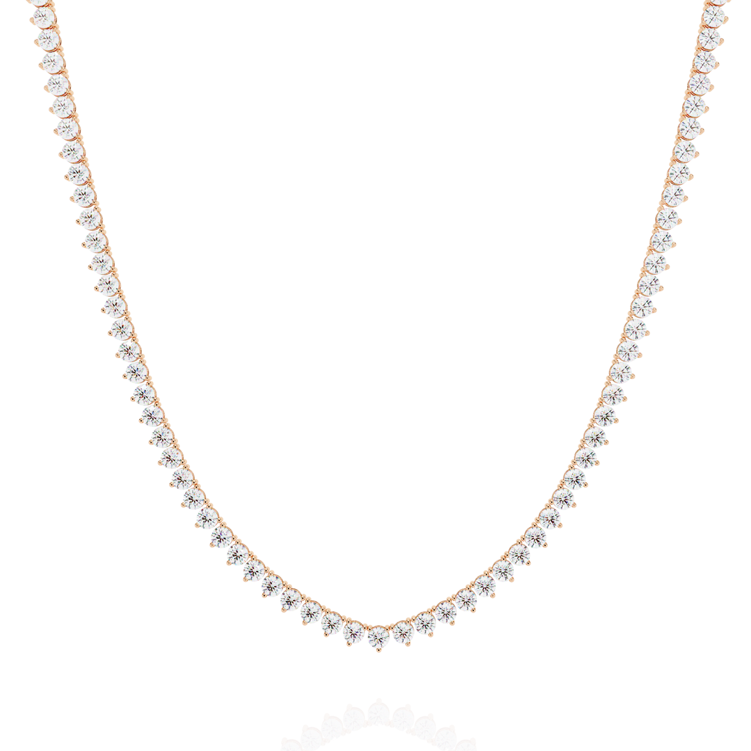 Round Brilliant Graduated Necklace Raj Gems