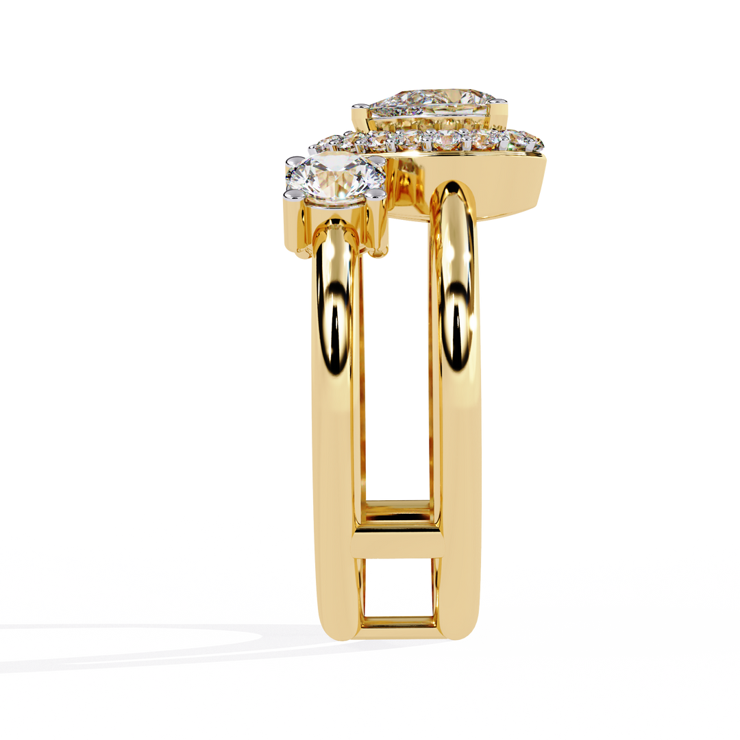 Halo Engagement Ring Raj Gems