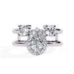 Load image into Gallery viewer, Halo Engagement Ring Raj Gems
