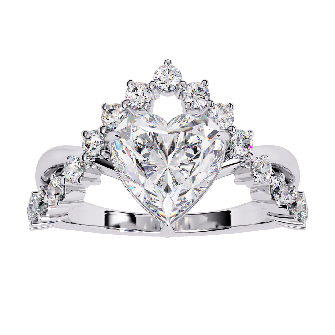 Heart Crown Ring Raj Gems