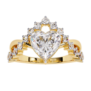 Heart Crown Ring Raj Gems
