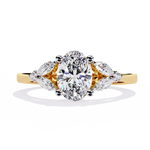 Load image into Gallery viewer, Classic three-stone ring Raj Gems
