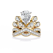 Crown Wedding Ring Stack Raj Gems