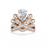 Load image into Gallery viewer, Crown Wedding Ring Stack Raj Gems
