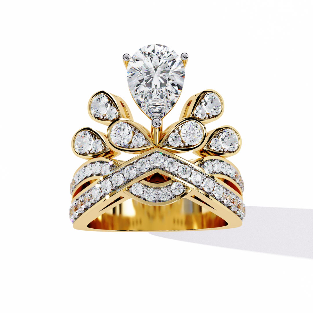 Crown Wedding Ring Stack Raj Gems
