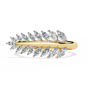 Marquise Leaf Band Raj Gems