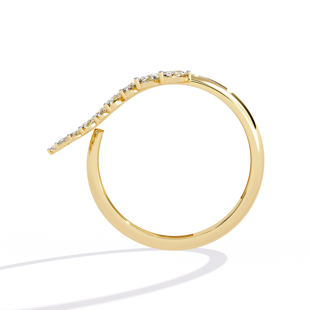 Marquise Leaf Band Raj Gems