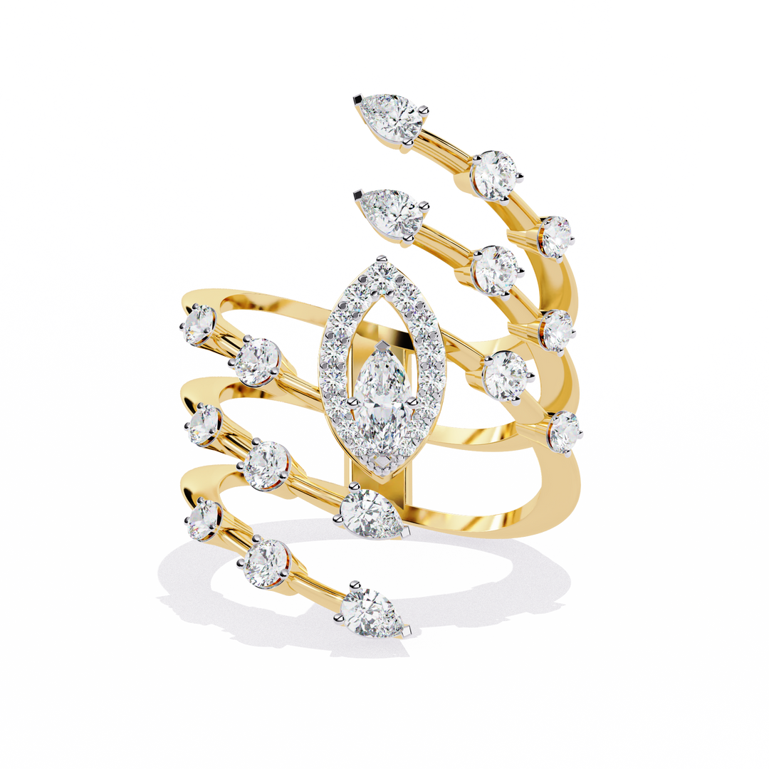 Aurora Multi-Band Diamond Ring Raj Gems