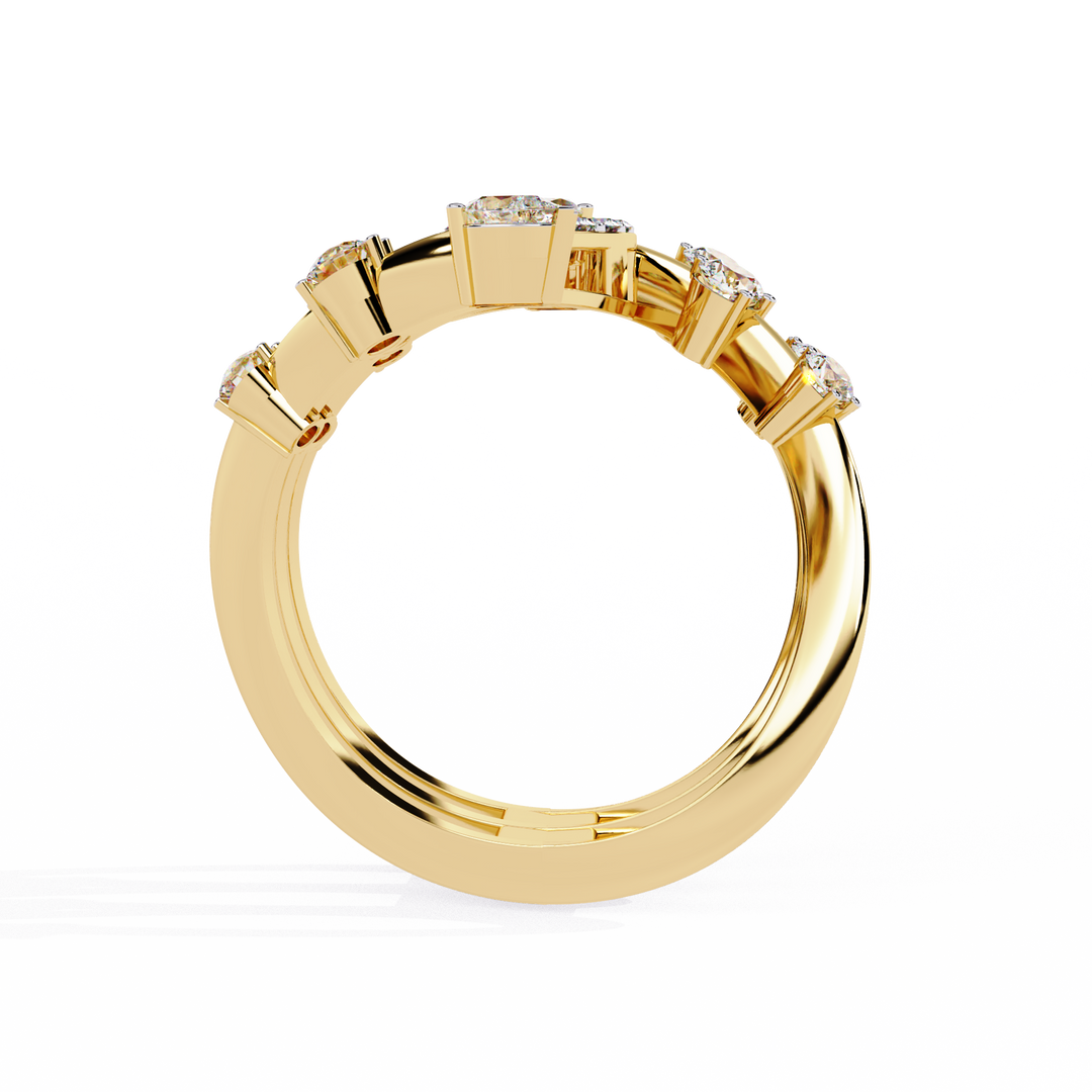 Aurora Multi-Band Diamond Ring Raj Gems