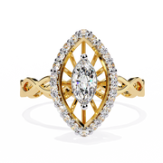 Marquise Cage Ring Raj Gems