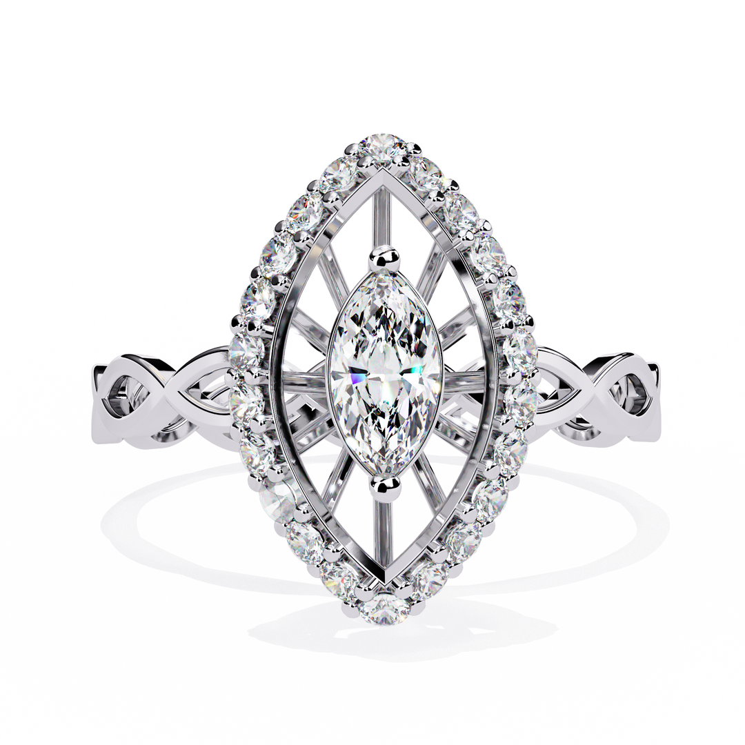 Marquise Cage Ring Raj Gems