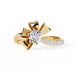 Load image into Gallery viewer, Sculptural Diamond Ring Raj Gems
