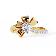 Sculptural Diamond Ring Raj Gems