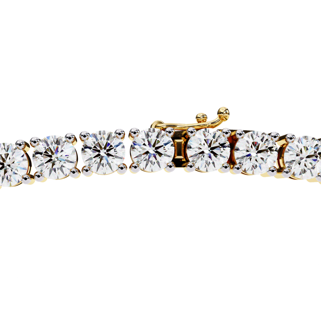 Graduated Diamond Tennis Necklace Raj Gems