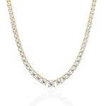 Load image into Gallery viewer, Graduated Diamond Tennis Necklace Raj Gems
