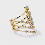 Load and play video in Gallery viewer, Aurora Multi-Band Diamond Ring
