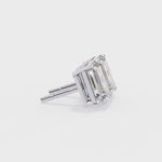 Load and play video in Gallery viewer, 2.0CT Emerald cut Solitaire Stud
