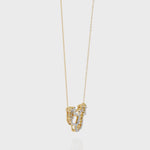 Load and play video in Gallery viewer, Luxury Diamond Cluster Butterfly Necklace
